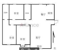 (菏泽)瑞海·国府大院3室2卫有证可贷款总价低八一路小学87.9万126m²出售